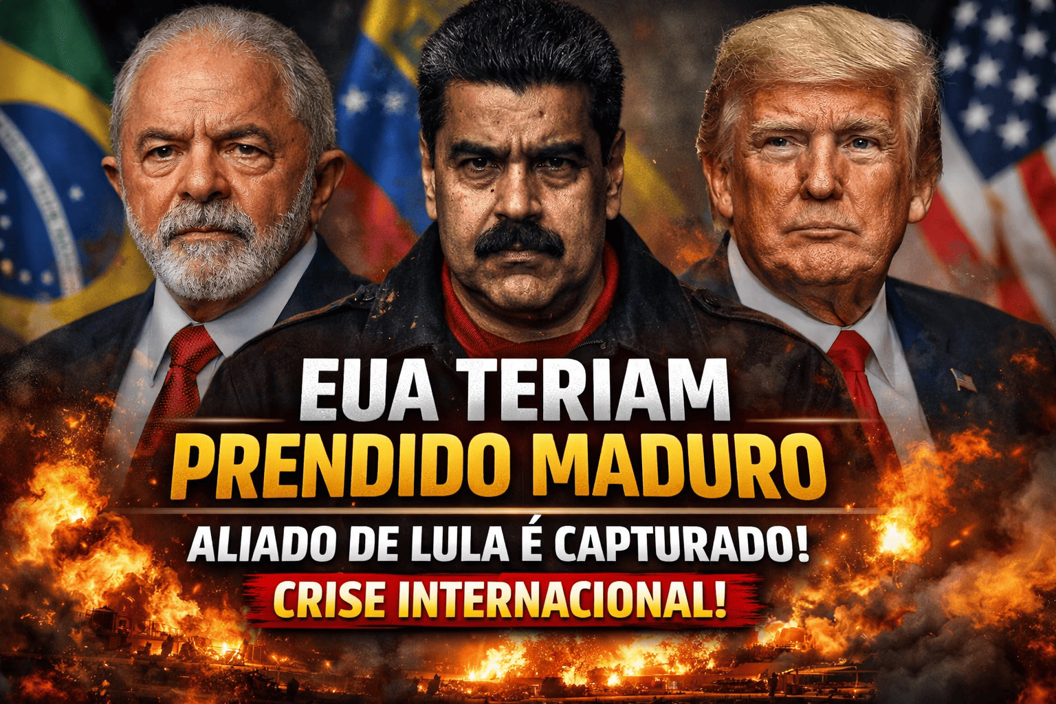 Aliado político de Lula, Nicolás Maduro é alvo de ataque confirmado na Venezuela e teria sido preso pelos EUA